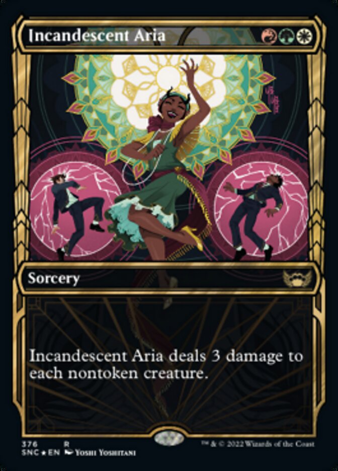 Incandescent Aria (Showcase Golden Age Gilded Foil) [Streets of New Capenna] | Gamer Loot