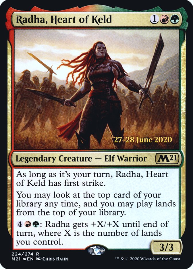 Radha, Heart of Keld  [Core Set 2021 Prerelease Promos] | Gamer Loot