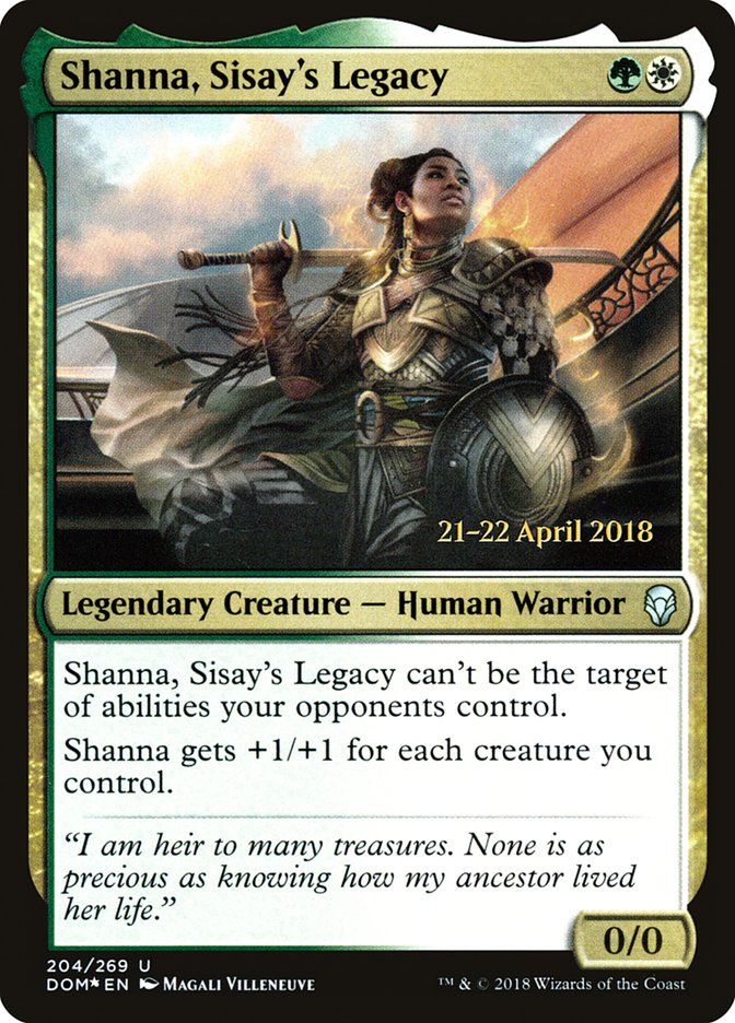 Shanna, Sisay's Legacy  [Dominaria Prerelease Promos] | Gamer Loot