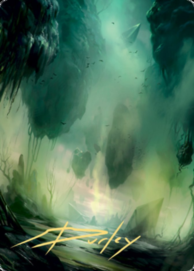 Swamp 1 Art Card (Gold-Stamped Signature) [Zendikar Rising Art Series] | Gamer Loot