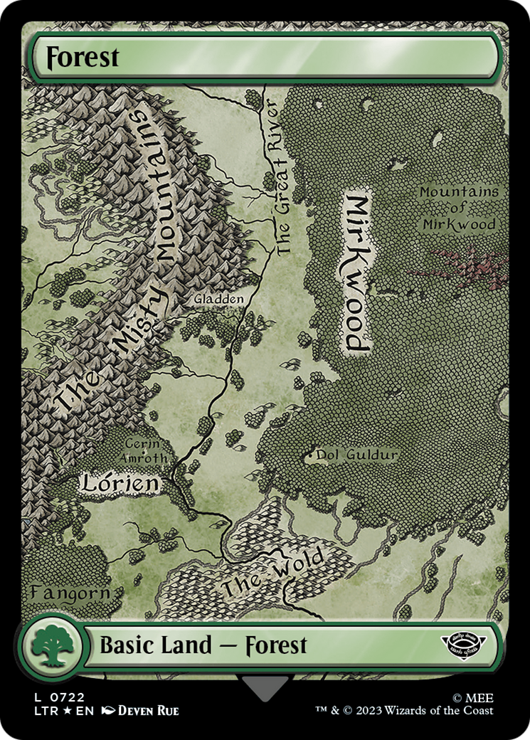 Forest (0722) (Surge Foil) [The Lord of the Rings: Tales of Middle-Earth] | Gamer Loot