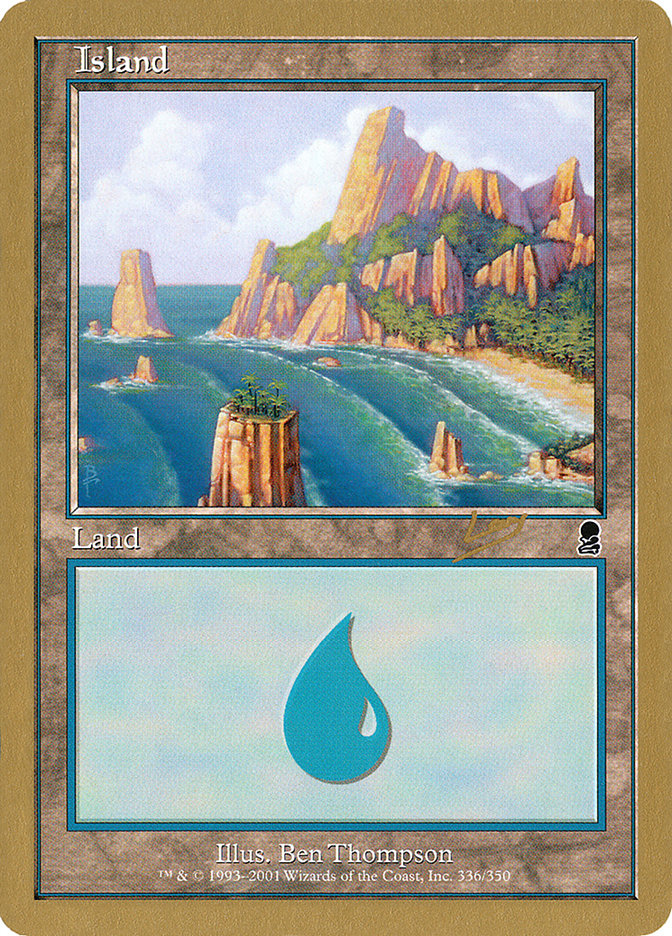 Island (rl336a) (Raphael Levy) [World Championship Decks 2002] | Gamer Loot