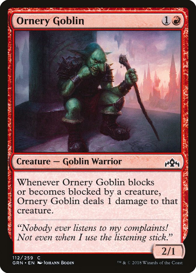 Ornery Goblin [Guilds of Ravnica] | Gamer Loot