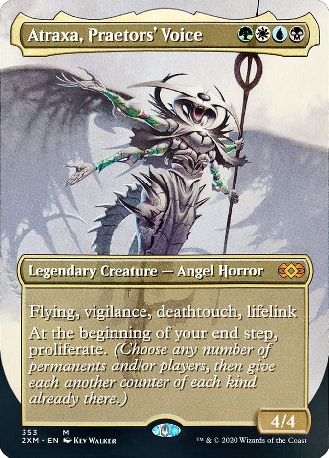 Atraxa, Praetors' Voice (Toppers) [Double Masters Extended Art] | Gamer Loot