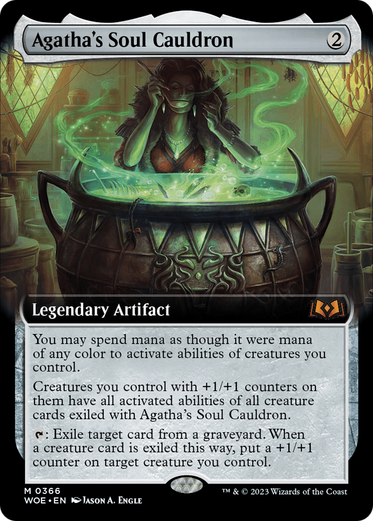 Agatha's Soul Cauldron (Extended Art) [Wilds of Eldraine] | Gamer Loot