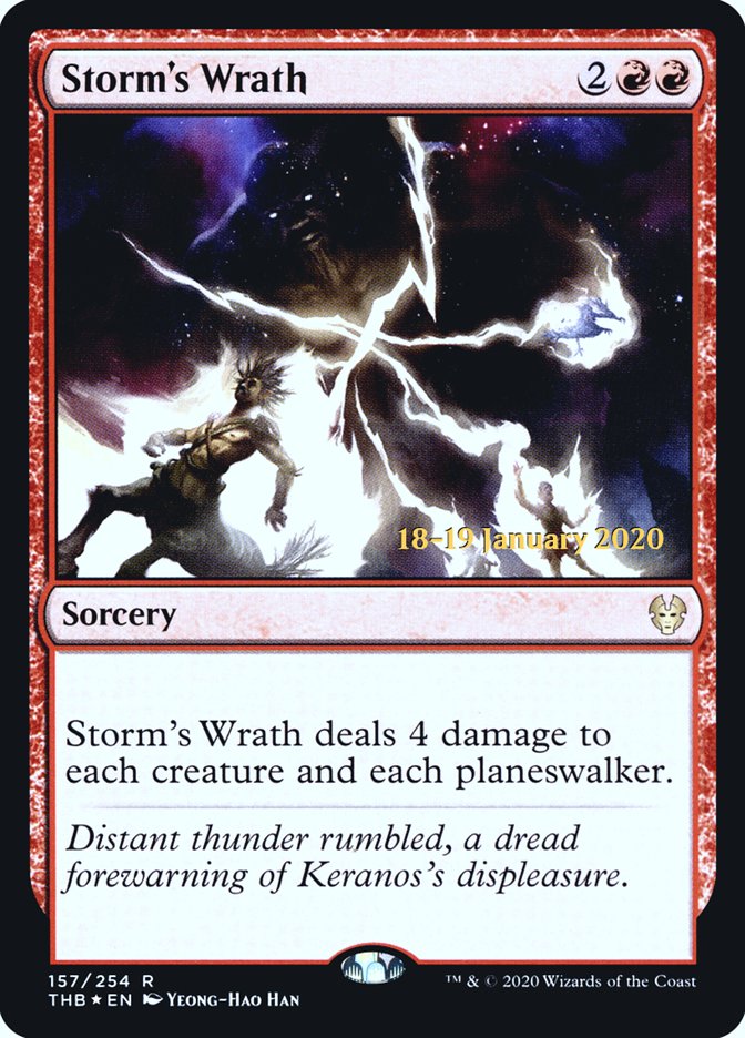 Storm's Wrath [Theros Beyond Death Prerelease Promos] | Gamer Loot