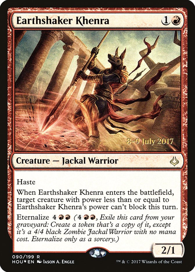 Earthshaker Khenra  [Hour of Devastation Prerelease Promos] | Gamer Loot