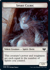 Zombie (008) // Spirit Cleric Double-sided Token [Innistrad: Crimson Vow Tokens] | Gamer Loot