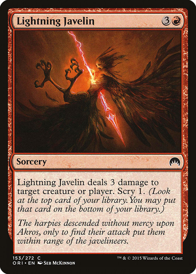 Lightning Javelin [Magic Origins] | Gamer Loot