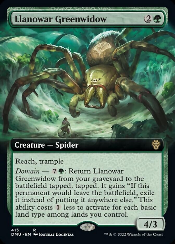 Llanowar Greenwidow (Extended Art) [Dominaria United] | Gamer Loot