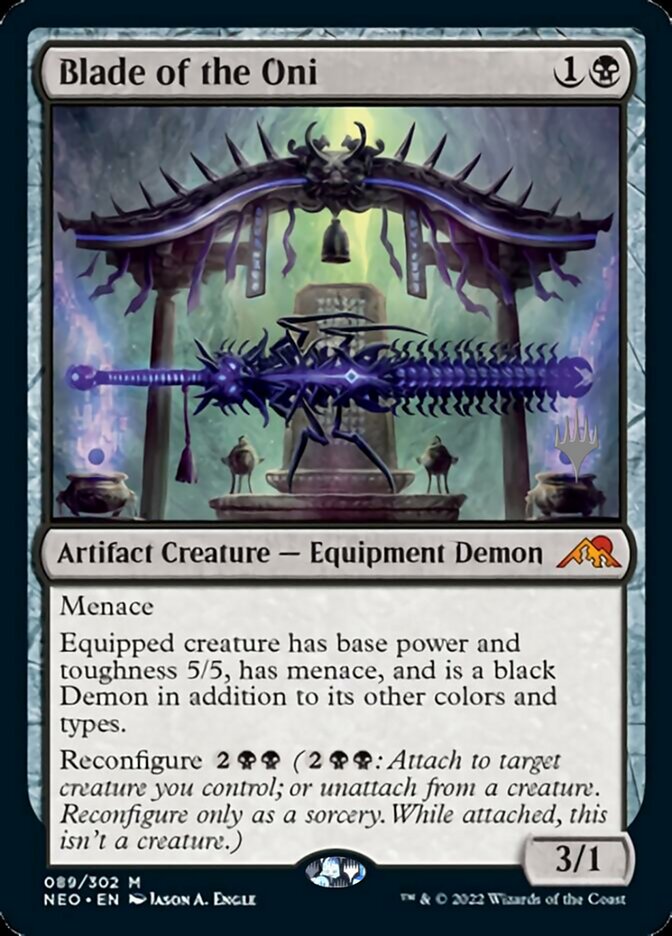 Blade of the Oni (Promo Pack) [Kamigawa: Neon Dynasty Promos] | Gamer Loot