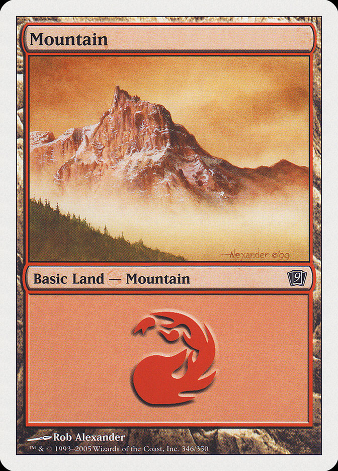 Mountain (346) [Ninth Edition] | Gamer Loot