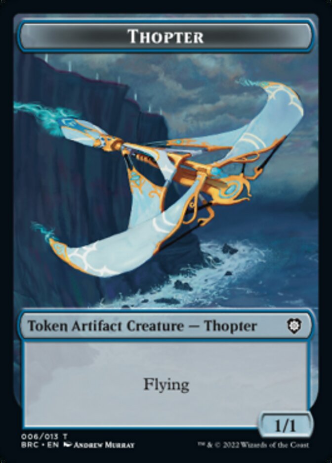 Copy // Thopter (006) Double-Sided Token [The Brothers' War Commander Tokens] | Gamer Loot