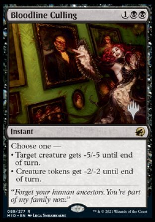 Bloodline Culling (Promo Pack) [Innistrad: Midnight Hunt Promos] | Gamer Loot