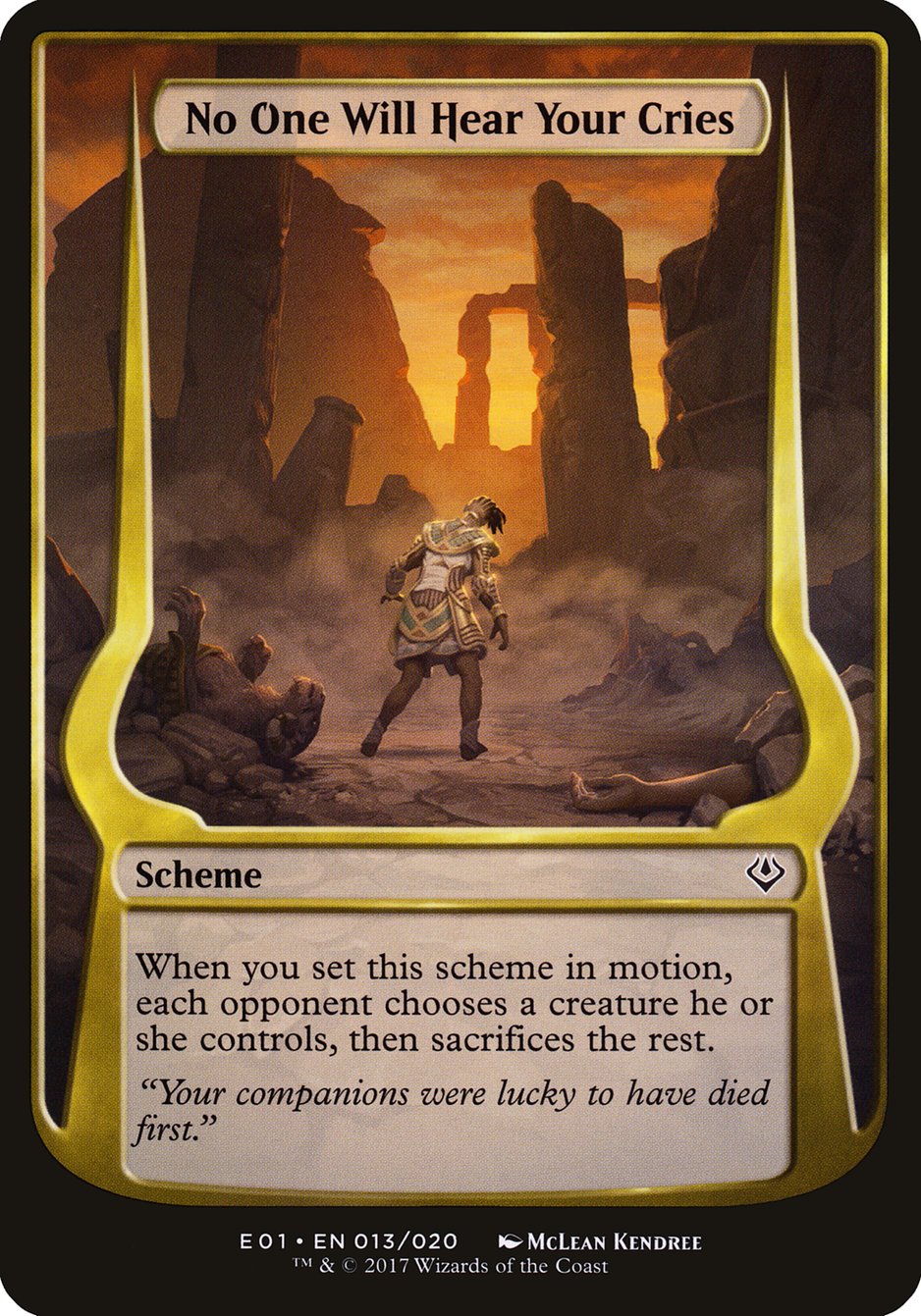 No One Will Hear Your Cries (Schemes) [Archenemy: Nicol Bolas Schemes] | Gamer Loot