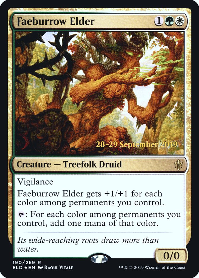 Faeburrow Elder  [Throne of Eldraine Prerelease Promos] | Gamer Loot