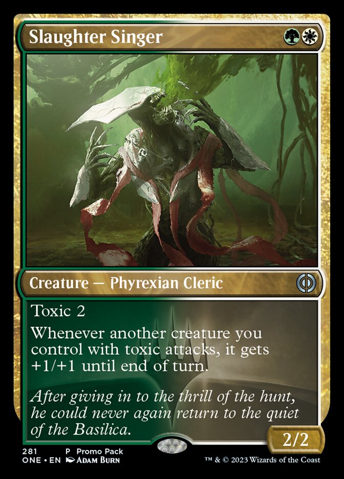 Slaughter Singer (Promo Pack) [Phyrexia: All Will Be One Promos] | Gamer Loot