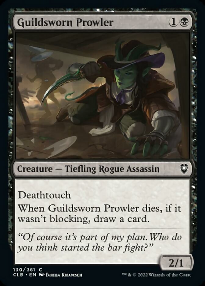 Guildsworn Prowler [Commander Legends: Battle for Baldur's Gate] | Gamer Loot