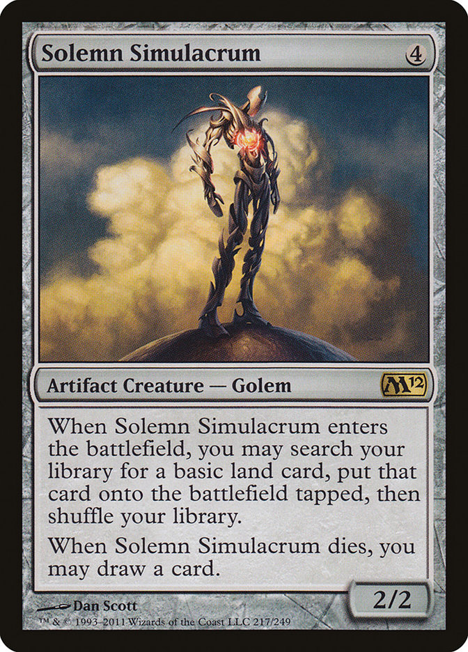 Solemn Simulacrum [Magic 2012] | Gamer Loot