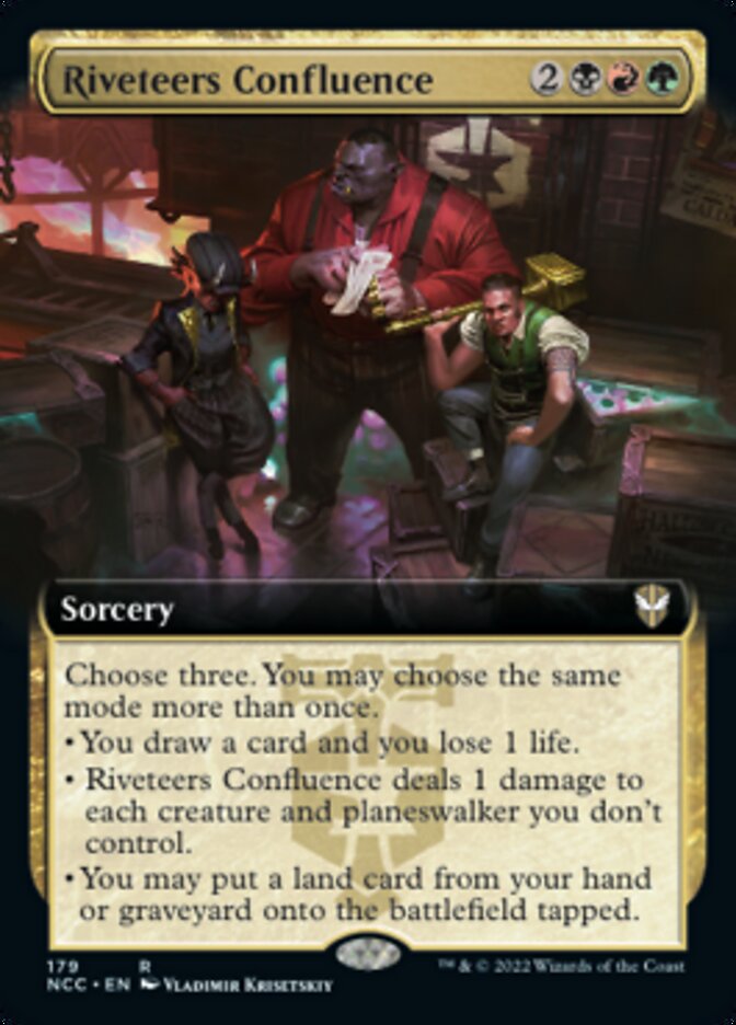 Riveteers Confluence (Extended Art) [Streets of New Capenna Commander] | Gamer Loot