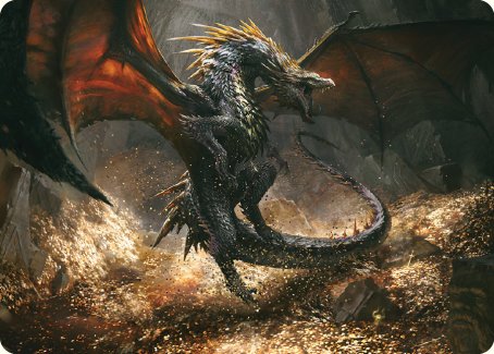 Cavern-Hoard Dragon Art Card [The Lord of the Rings: Tales of Middle-earth Art Series] | Gamer Loot