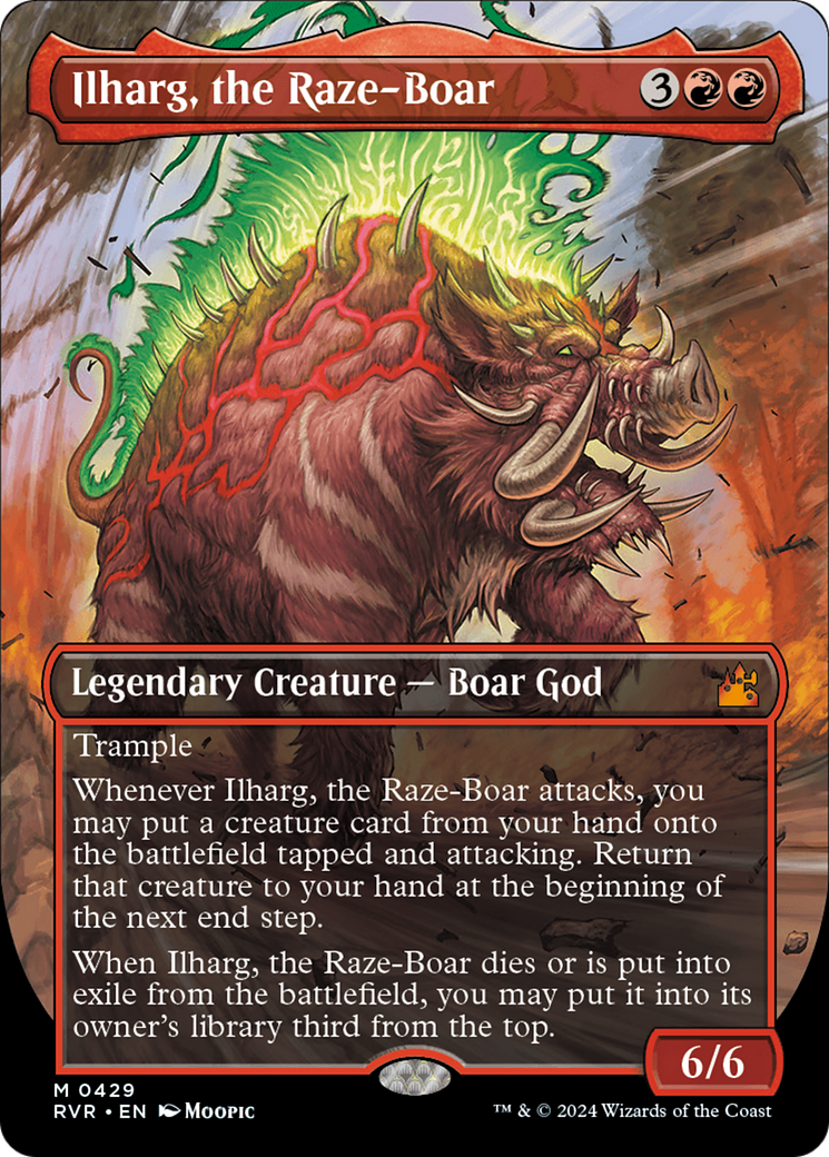 Ilharg, the Raze-Boar (Anime Borderless) [Ravnica Remastered] | Gamer Loot