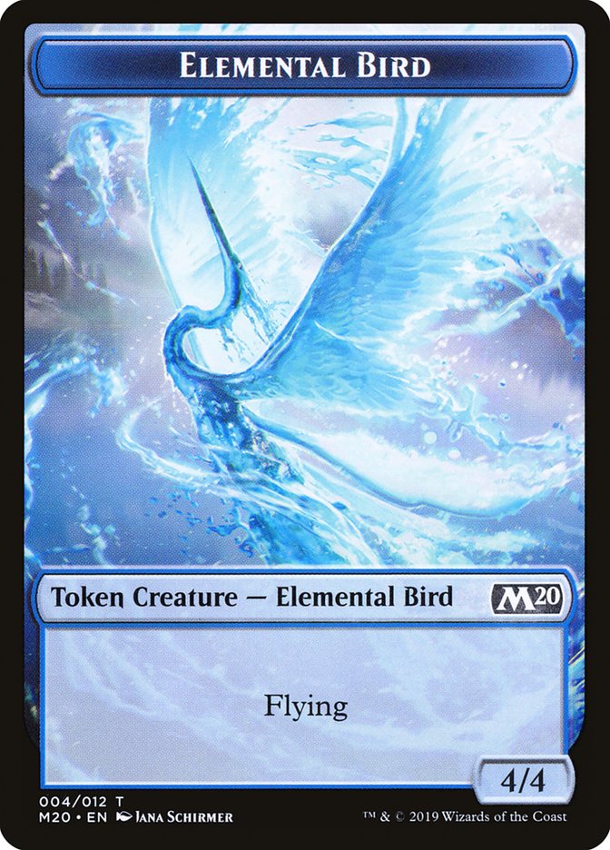 Elemental Bird [Core Set 2020 Tokens] | Gamer Loot