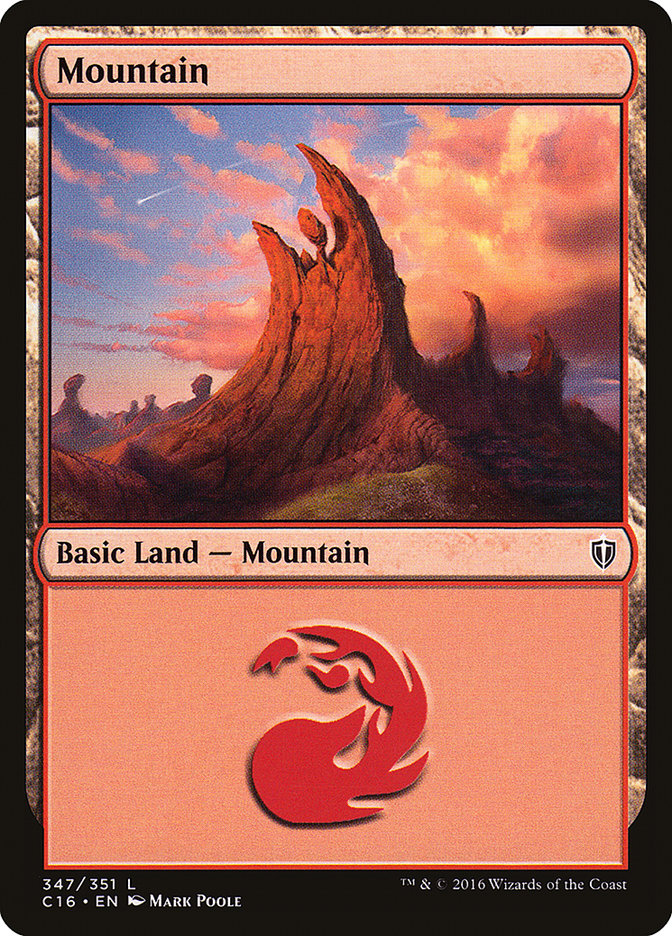 Mountain (347) [Commander 2016] | Gamer Loot