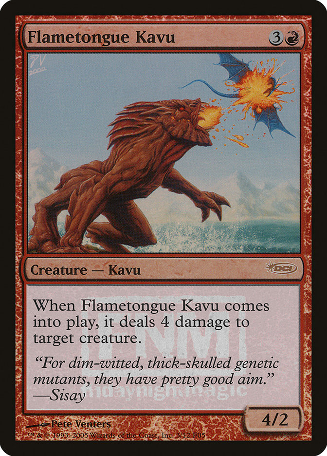 Flametongue Kavu [Friday Night Magic 2005] | Gamer Loot