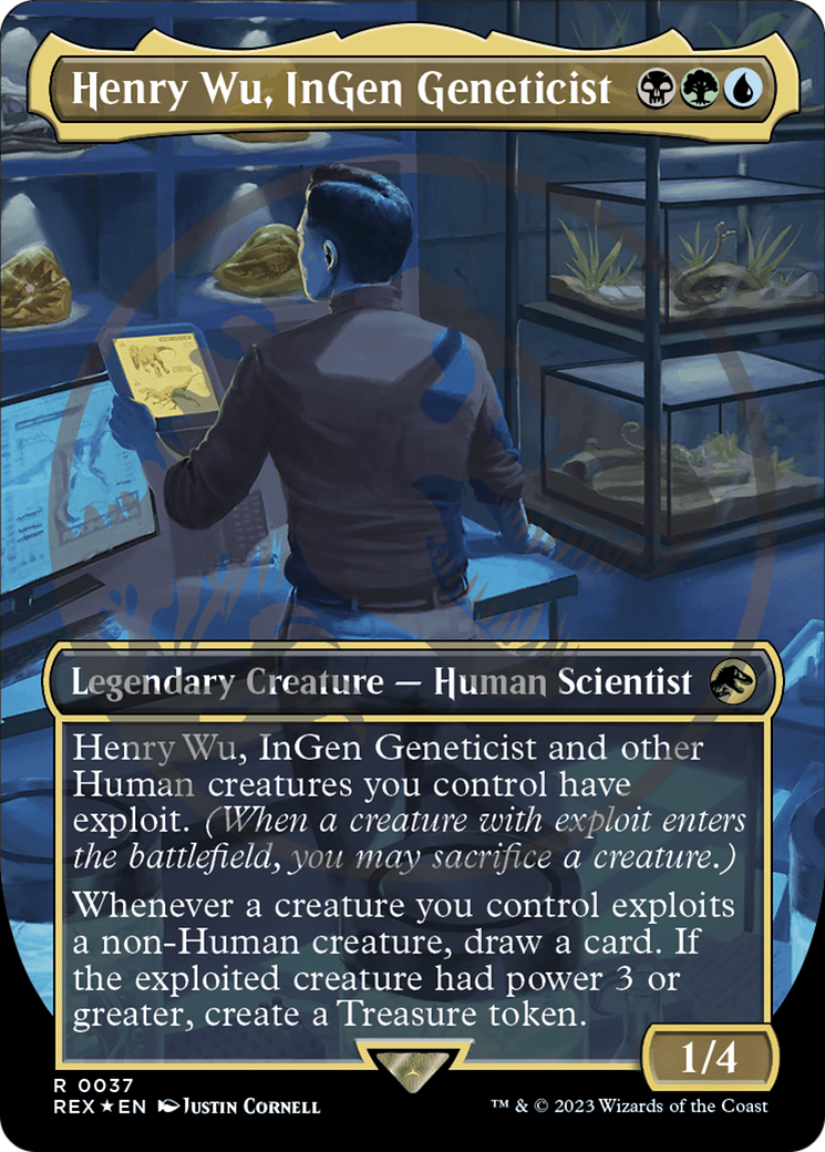 Henry Wu, InGen Geneticist Emblem (Borderless) [Jurassic World Collection Tokens] | Gamer Loot