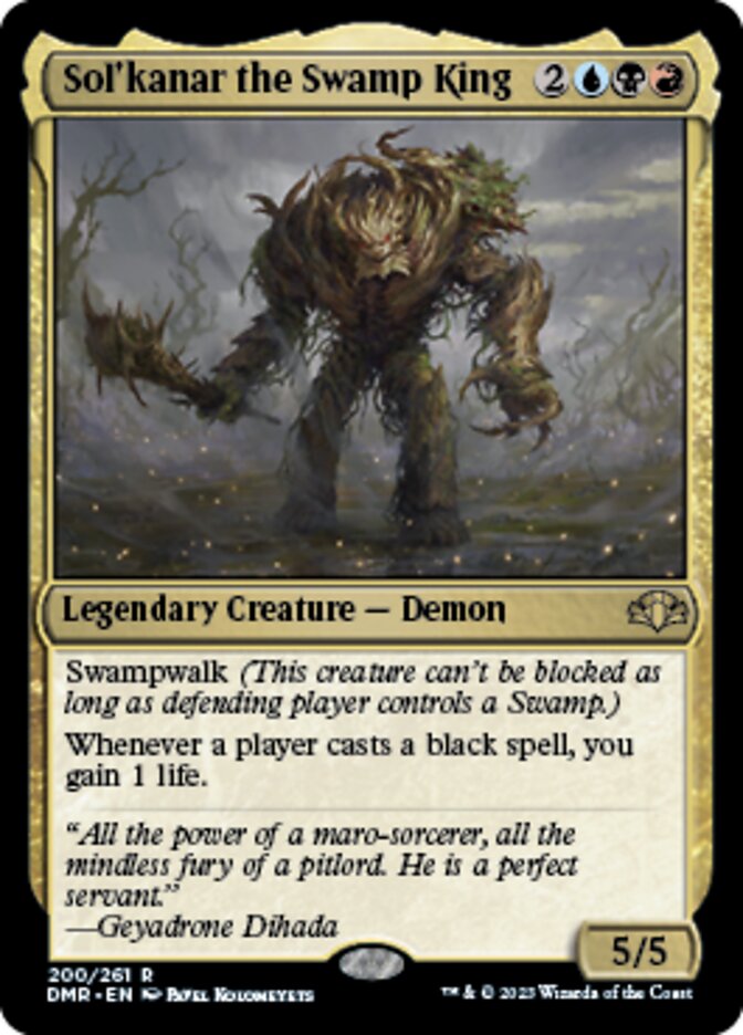 Sol'kanar the Swamp King [Dominaria Remastered] | Gamer Loot