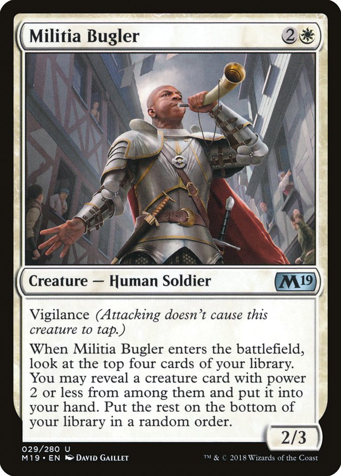 Militia Bugler [Core Set 2019] | Gamer Loot