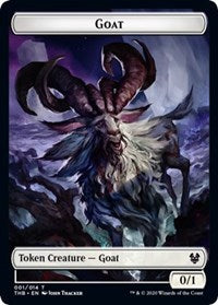 Goat // Satyr Double-sided Token [Theros Beyond Death Tokens] | Gamer Loot