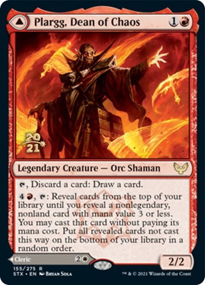 Plargg, Dean of Chaos // Augusta, Dean of Order [Strixhaven: School of Mages Prerelease Promos] | Gamer Loot