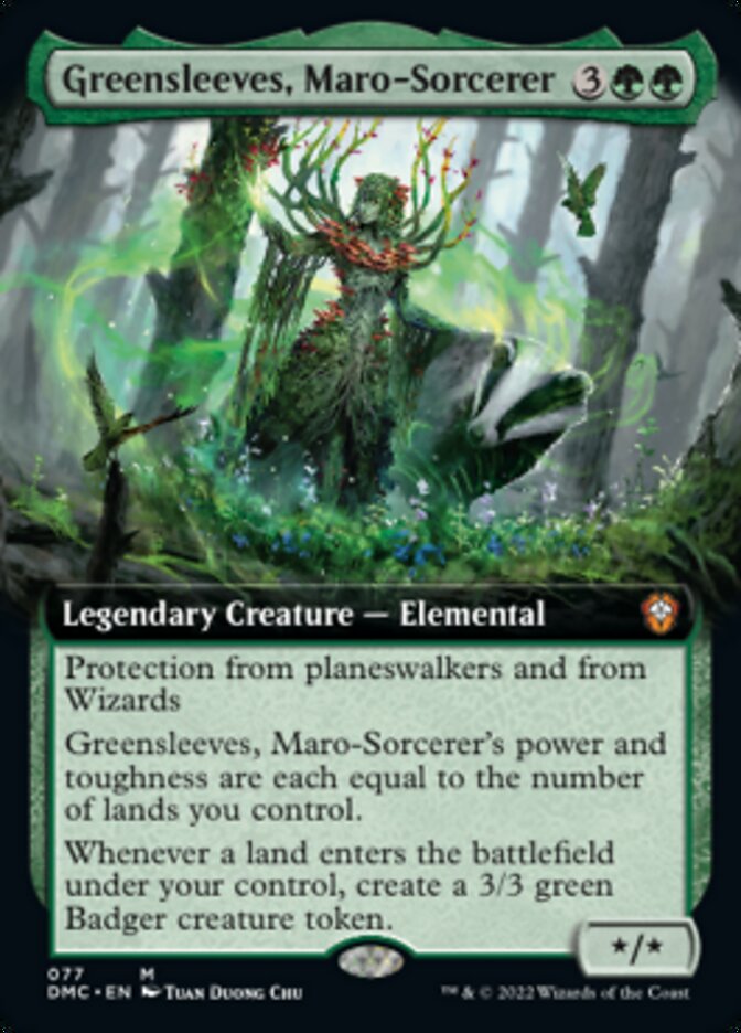 Greensleeves, Maro-Sorcerer (Extended Art) [Dominaria United Commander] | Gamer Loot