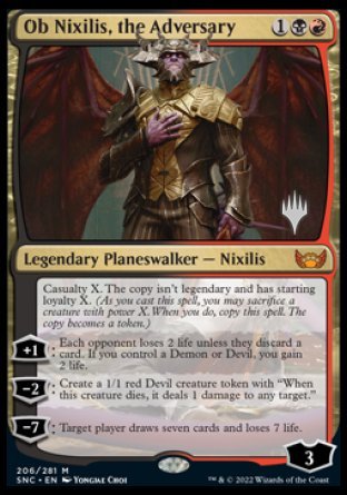 Ob Nixilis, the Adversary (Promo Pack) [Streets of New Capenna Promos] | Gamer Loot