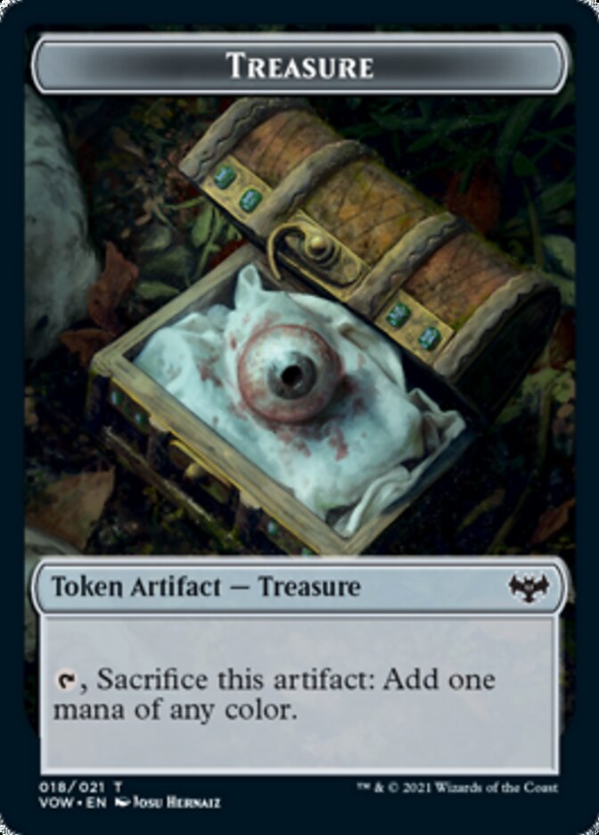 Copy // Treasure Double-sided Token [Innistrad: Crimson Vow Tokens] | Gamer Loot