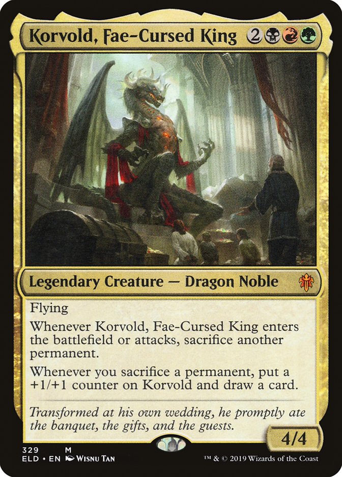 Korvold, Fae-Cursed King [Throne of Eldraine] | Gamer Loot