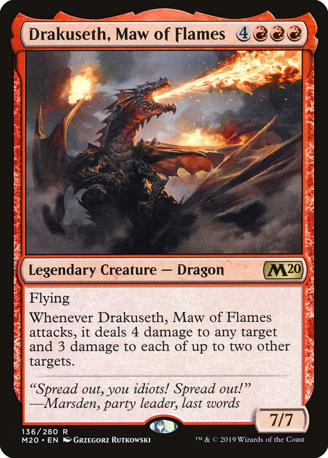 Drakuseth, Maw of Flames [Core Set 2020] | Gamer Loot