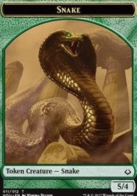 Snake // Warrior Double-sided Token [Hour of Devastation Tokens] | Gamer Loot