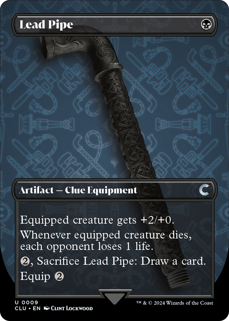 Lead Pipe (Borderless) [Ravnica: Clue Edition] | Gamer Loot