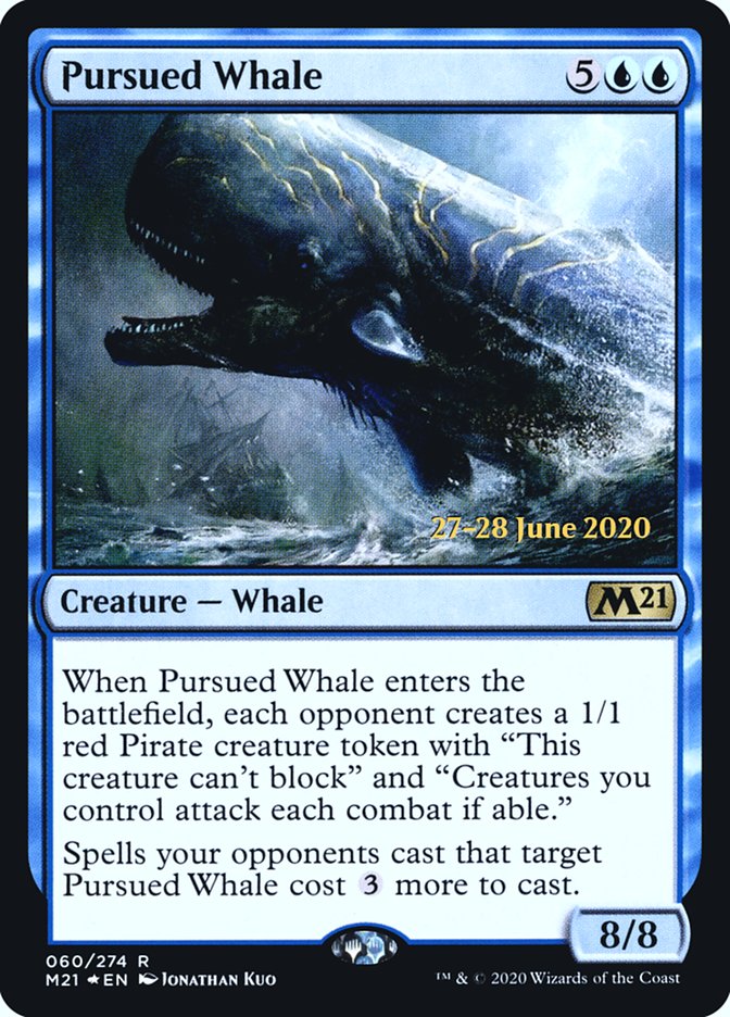 Pursued Whale  [Core Set 2021 Prerelease Promos] | Gamer Loot