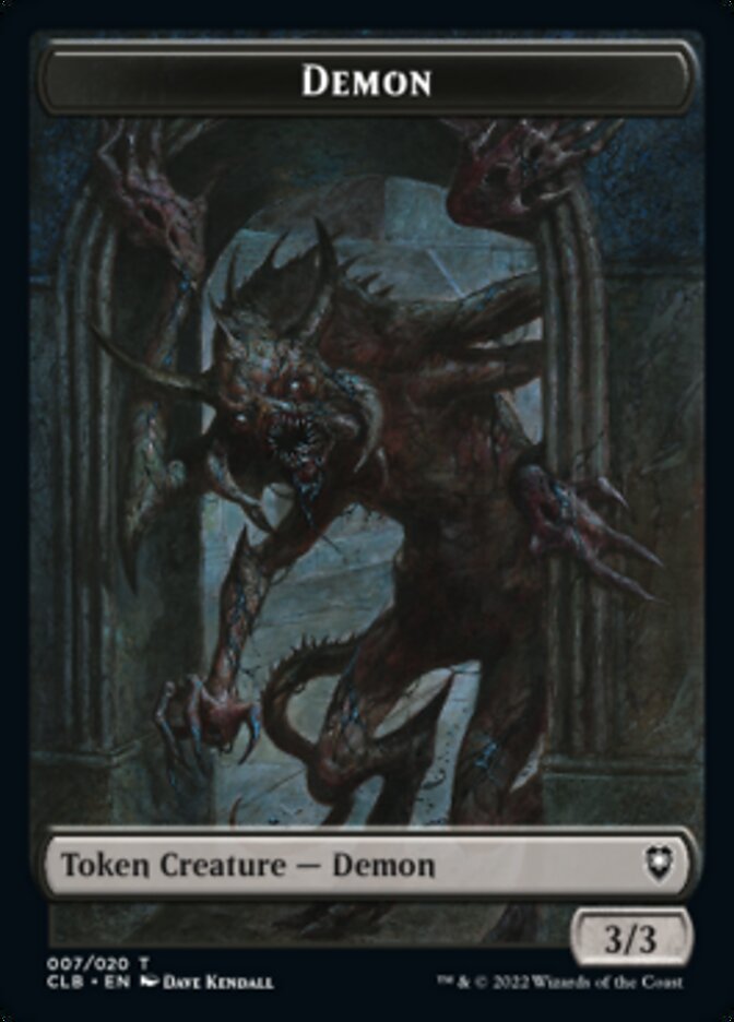 Demon Token [Commander Legends: Battle for Baldur's Gate Tokens] | Gamer Loot