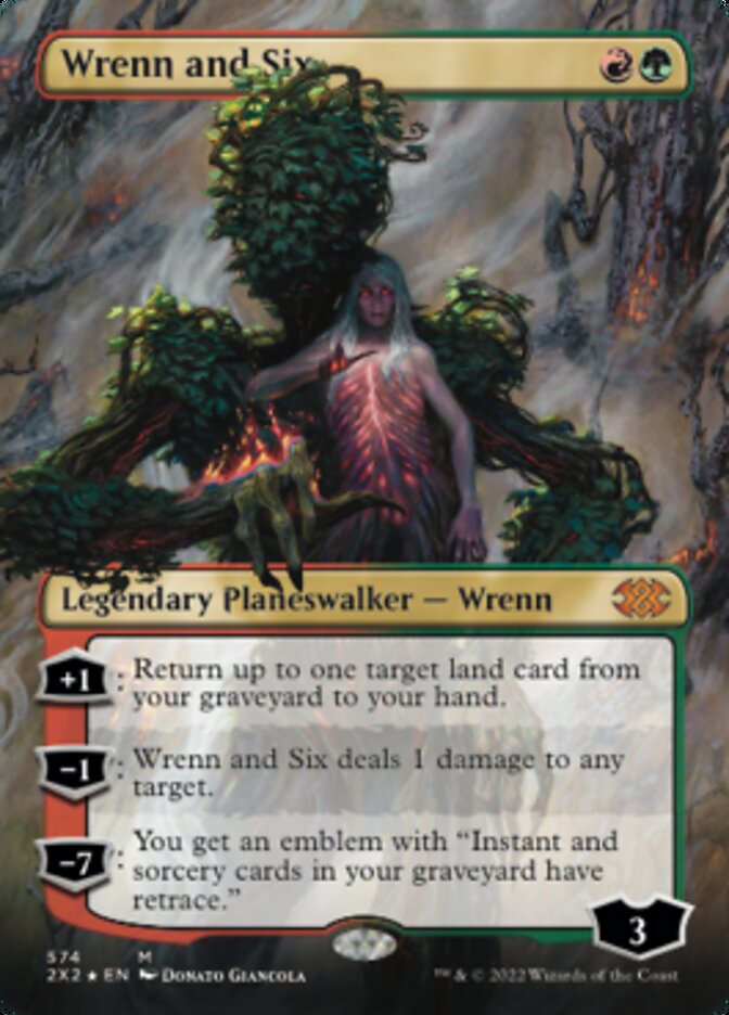 Wrenn and Six (Textured Foil) [Double Masters 2022] | Gamer Loot