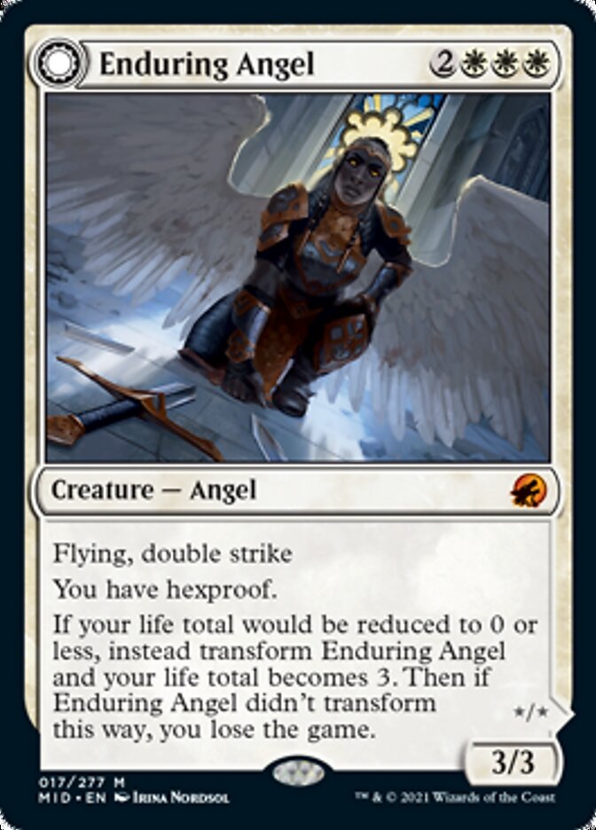 Enduring Angel // Angelic Enforcer [Innistrad: Midnight Hunt] | Gamer Loot