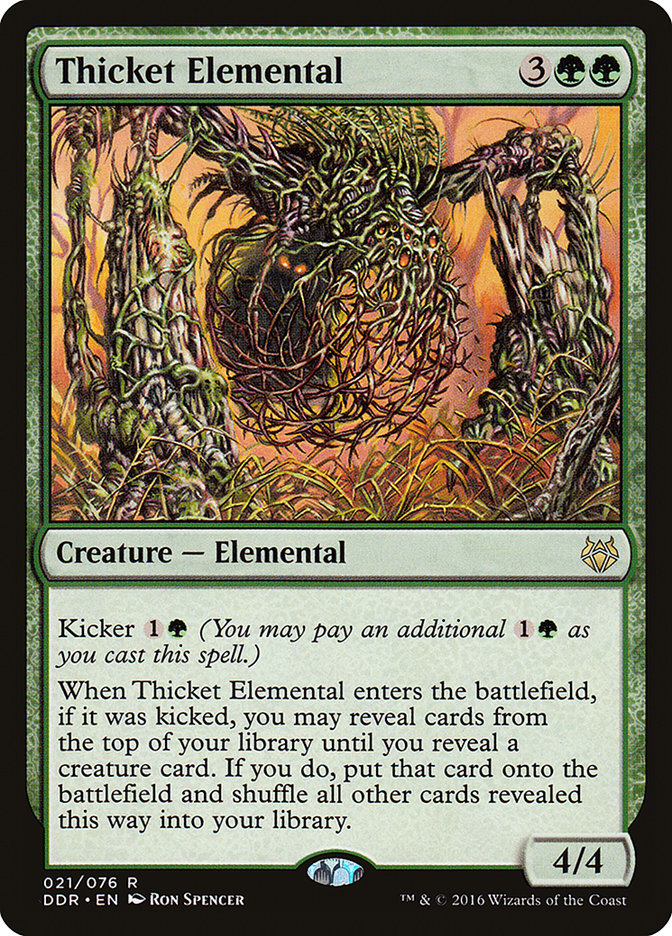 Thicket Elemental [Duel Decks: Nissa vs. Ob Nixilis] | Gamer Loot