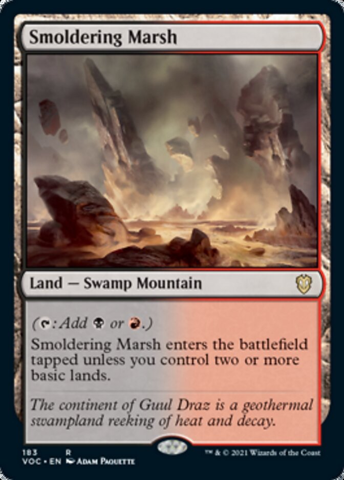 Smoldering Marsh [Innistrad: Crimson Vow Commander] | Gamer Loot