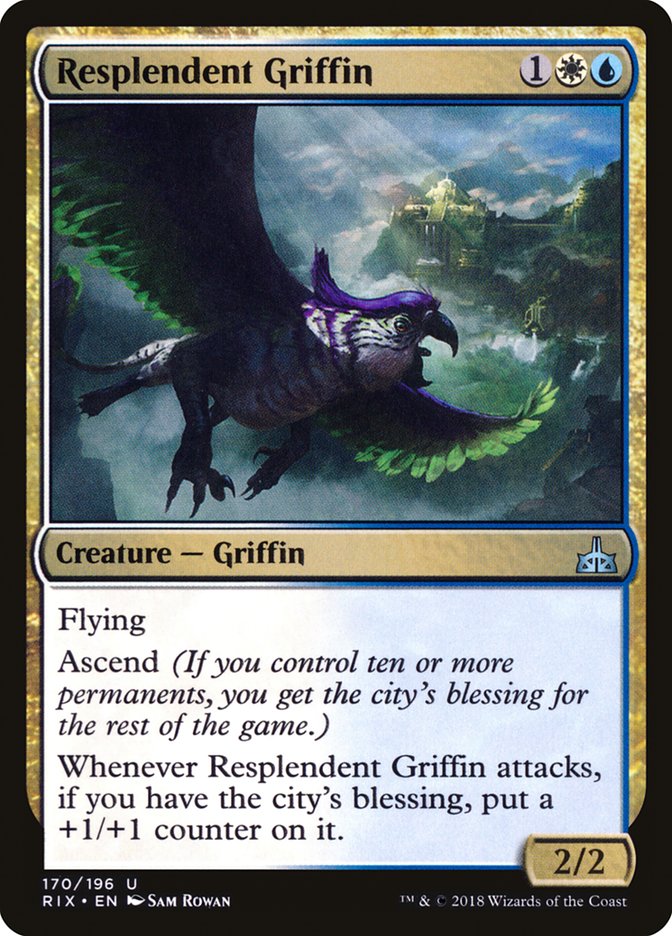 Resplendent Griffin [Rivals of Ixalan] | Gamer Loot