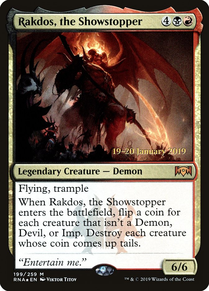 Rakdos, the Showstopper [Ravnica Allegiance Prerelease Promos] | Gamer Loot