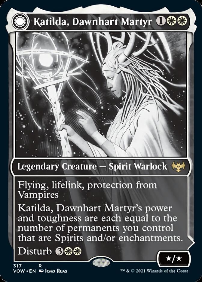 Katilda, Dawnhart Martyr // Katilda's Rising Dawn (Showcase Eternal Night) [Innistrad: Crimson Vow] | Gamer Loot